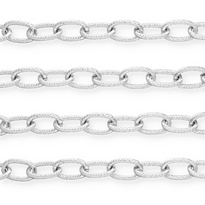 Benodigdheden van aluminium jasseron ankerketting Silver