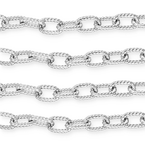 Benodigdheden van aluminium jasseron ankerketting Silver