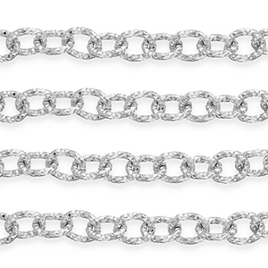 Benodigdheden van aluminium jasseron ankerketting Silver