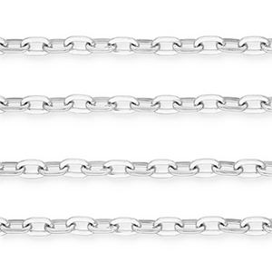 Benodigdheden van aluminium jasseron ankerketting Silver