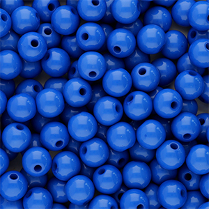 8 mm kralen van acryl shiny Blue