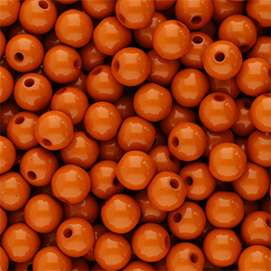 8 mm kralen van acryl shiny Terracotta red