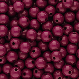 6 mm kralen van acryl shiny Burgundy brown