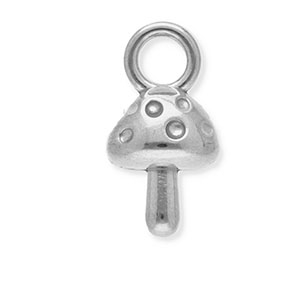 Bedels van Stainless steel Roestvrij staal (RVS) mushroom Silver