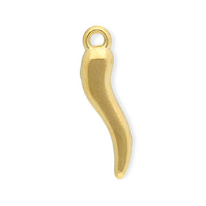 Bedels van Stainless steel Roestvrij staal (RVS) Italian horn Gold