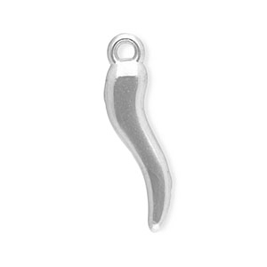 Bedels van Stainless steel Roestvrij staal (RVS) Italian horn Silver