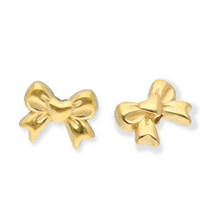 Kralen van Stainless steel Roestvrij staal (RVS) bow Gold