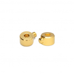 Eco-brass&reg; Metaal onderdelen DQ knijpkraal tube Goud (nikkelvrij)