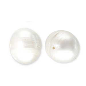 Zoetwaterparels round Natural white
