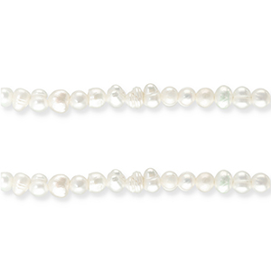 Zoetwaterparels nugget Natural white
