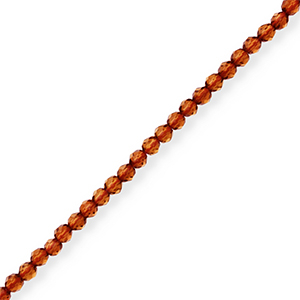 Top facet kralen Brown