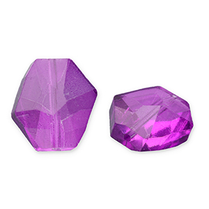 Facet fashion kralen hexagon Purple