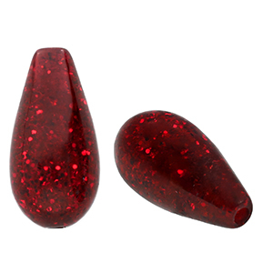 Kralen Polaris Elements druppel vorm Paipo Bordeaux red