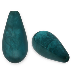 Kralen Polaris Elements druppel vorm Polmo Dark green