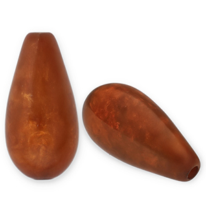 Kralen Polaris Elements druppel vorm Polmo Copper brown