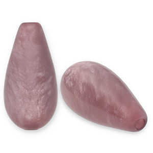 Kralen Polaris Elements druppel vorm Polmo Mauve