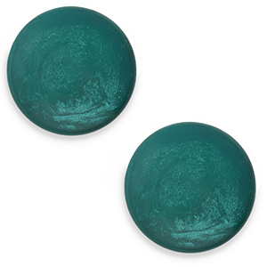20 mm classic Polaris Elements cabochon Jais Dark green