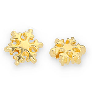 Metaal kralen DQ snowflake Goud  (Nikkelvrij)