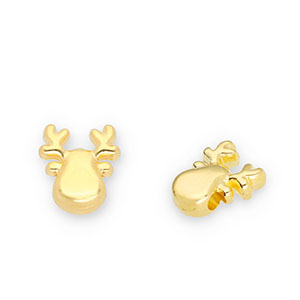 Metaal kralen DQ reindeer Goud (Nikkelvrij)
