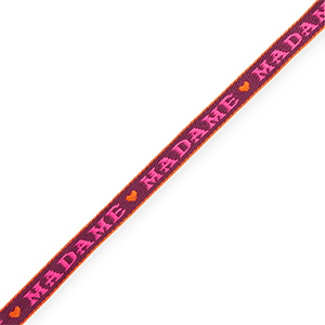 BY31&reg; Tekstlint "Madame" Purple-fuchsia-orange