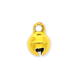 Metaal bedels little bells 6mm Gold