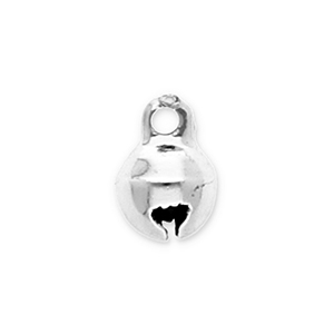 Metaal bedels little bells 6mm Silver