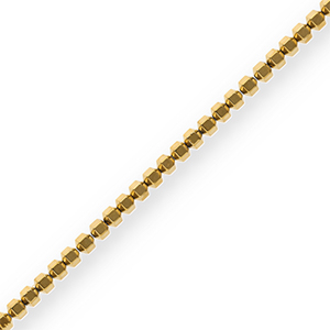 Kralen van hematite hexagon Gold