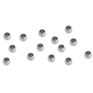 Benodigdheden van Stainless steel Roestvrij staal (RVS) knijpkraal 2.5mm Zilver