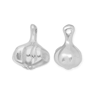 Metaal bedels DQ garlic Antiek zilver (Nikkelvrij)