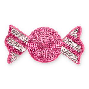 Statement hangers met strass candy Dark pink-crystal