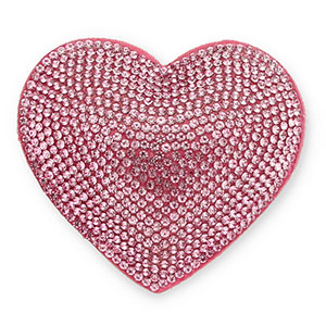 Statement hangers met strass heart Light pink