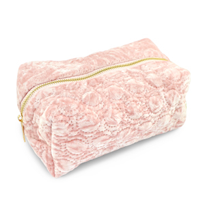 BY31&reg; Etui velvet with stitched circles Light pink