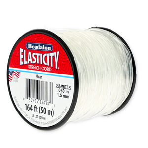 Beadalon Schmuckdraht Elastik 1.5mm 50 meter Clear