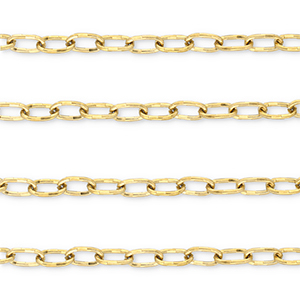 Benodigdheden van Stainless steel Roestvrij staal (RVS) jasseron oval Gold