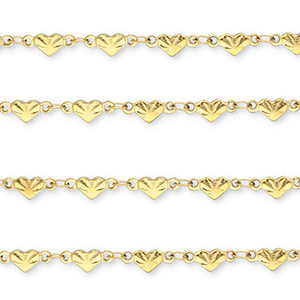 Benodigdheden van Stainless steel Roestvrij staal (RVS) jasseron heart Gold