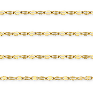 Benodigdheden van Stainless steel Roestvrij staal (RVS) jasseron oval Gold