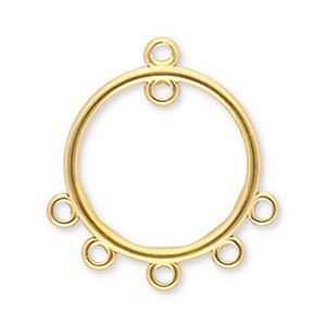 Benodigdheden van Stainless steel Roestvrij staal (RVS) hangers round with 6 loops Gold