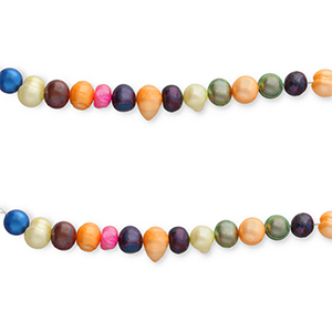 Zoetwater parels round 7-8mm Multicolour
