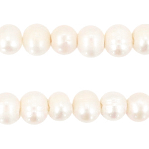 BQ Zoetwater parels rond 5-6mm Ivory