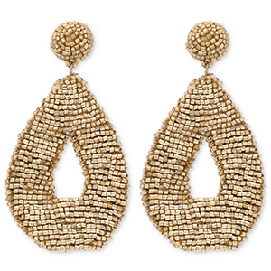 Musthave oorbellen / oorstekers met glaskralen drop Gold