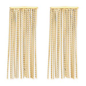 Oorbellen van Stainless steel Roestvrij staal (RVS) oorstekers Gold
