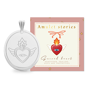 BY31&reg; Bedels van Stainless steel Roestvrij staal (RVS) sacred heart Silver