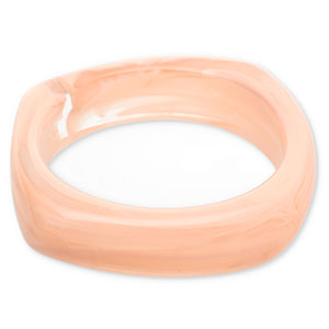Armbanden bangle resin Light pink-white