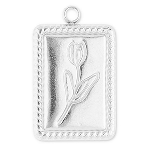 Bedels van Stainless steel Roestvrij staal (RVS) Silver