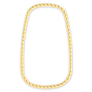 Benodigdheden van Stainless steel Roestvrij staal (RVS) tussenstuk rectangle Gold