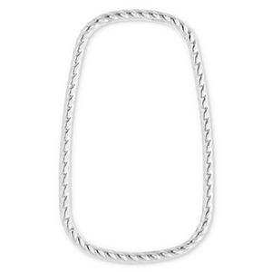 Benodigdheden van Stainless steel Roestvrij staal (RVS) tussenstuk rectangle Silver