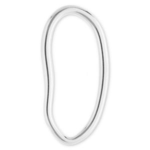 Benodigdheden van Stainless steel Roestvrij staal (RVS) tussenstuk oval Silver