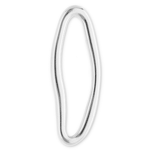 Benodigdheden van Stainless steel Roestvrij staal (RVS) tussenstuk oval Silver