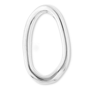 Benodigdheden van Stainless steel Roestvrij staal (RVS) tussenstuk oval Silver