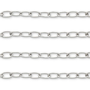 Benodigdheden van Stainless steel Roestvrij staal (RVS) jasseron ankerketting Silver